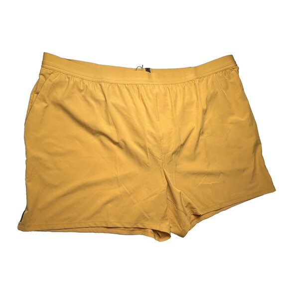 Men’s VRST Everyday 5" Accelerated Lined Shorts Yellow Sunset Size 2XL New - Picture 1 of 15